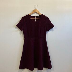 Geometric Dress Burgundy size Small